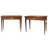 PAIR OF 19thC ITALIAN CONSOLES, OPENS INTO CARD TABLE