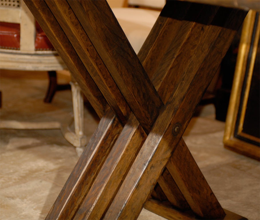Great Looking Sofa Table W Double Crossed Legs At 1stdibs Great Looking Sofa Table W Double Crossed Legs For 3