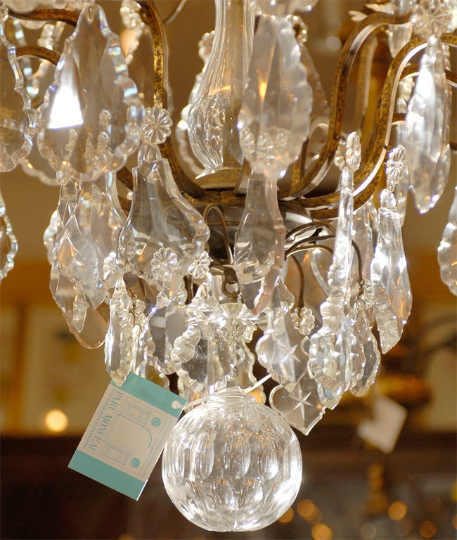 EARLY 20thC LOUIS XV STYLE CHANDELIER For Sale 1