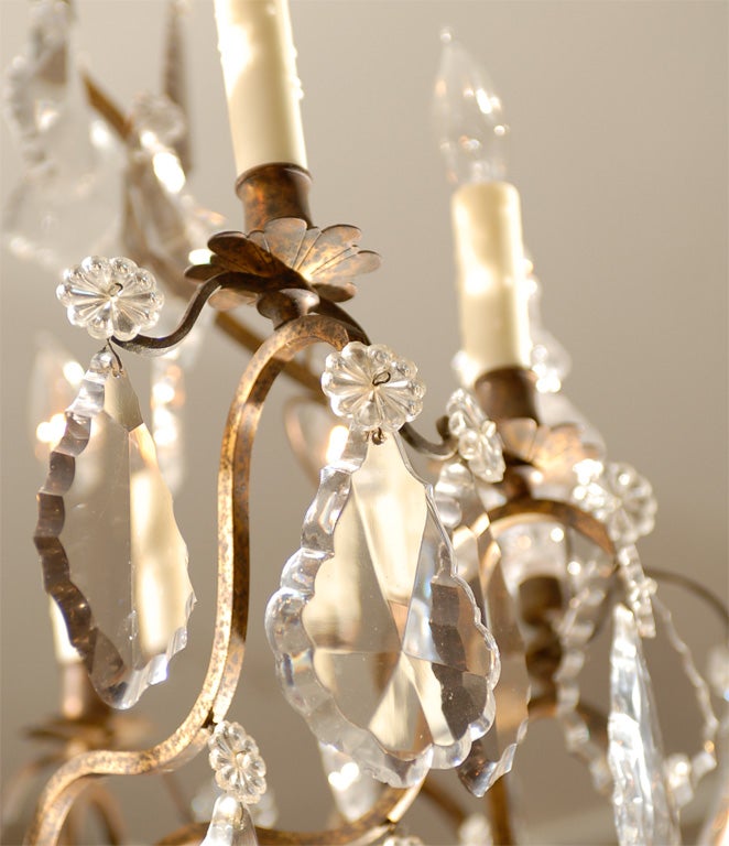 EARLY 20thC LOUIS XV STYLE CHANDELIER For Sale 3