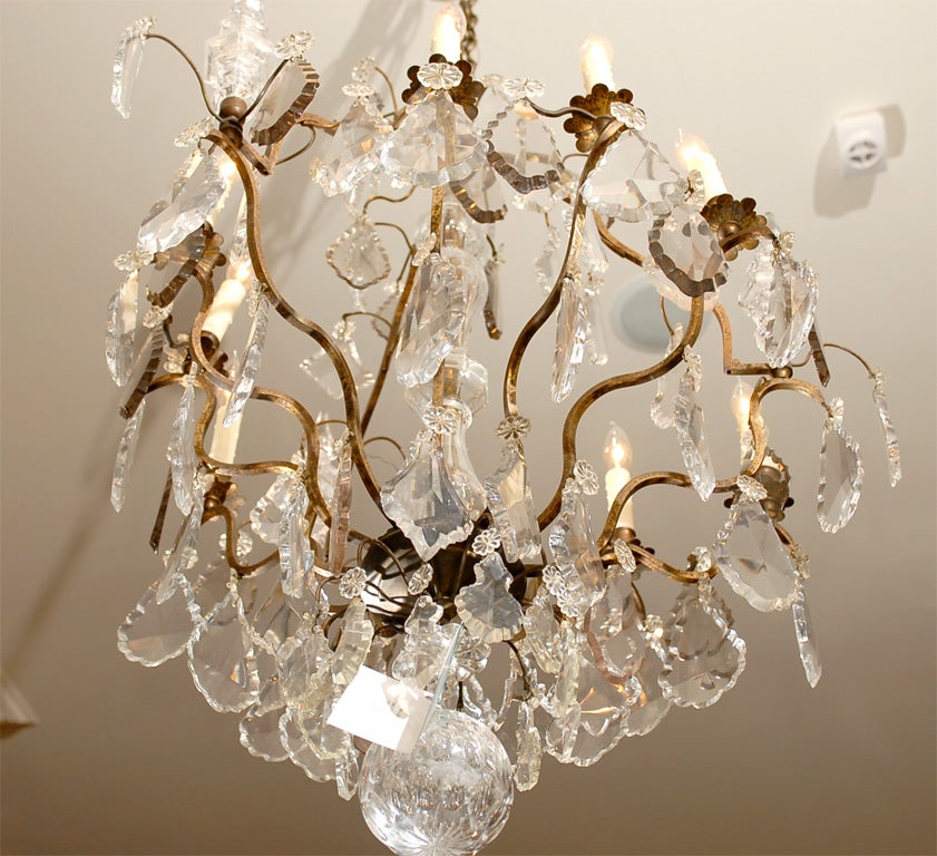 EARLY 20thC LOUIS XV STYLE CHANDELIER For Sale 7