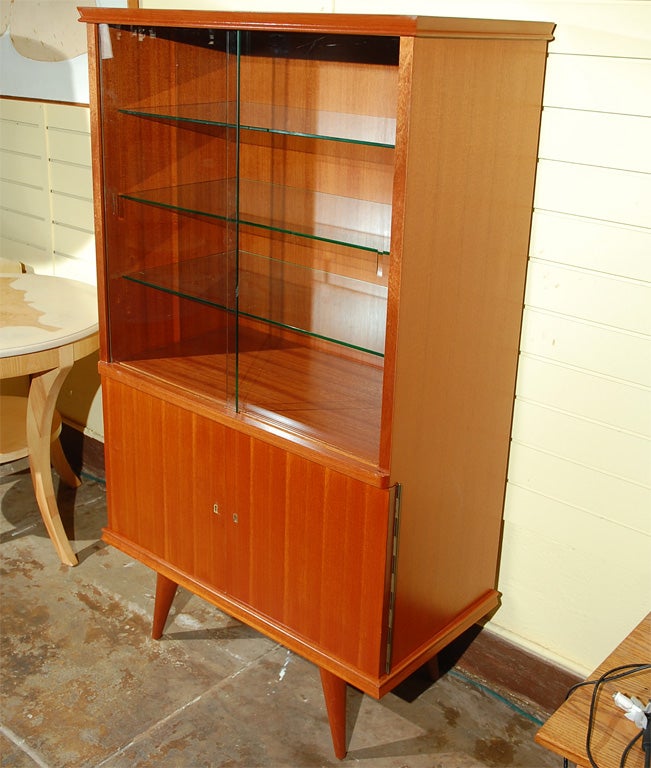 Wood 1950s French Display Case