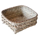 19THC RARE FORM BASKET FROM NEW ENGLAND AND PRISTINE CONDITION