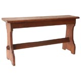 19TH CENTURY TALL OAK WATER BENCH 19TH CENTURY TALL OAK WATER BENCH