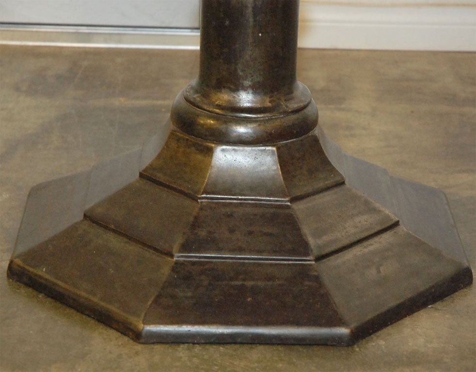 Rustic Iron Base Table For Sale 3