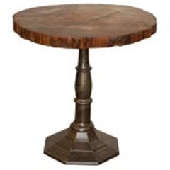 Rustic Iron Base Table 12