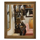 Used Large Wall Mirror in Old Frame