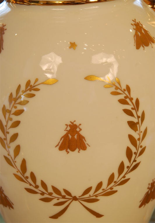 Vieux Paris Porcelain Coffee Service with Napoleonic Emblems 2