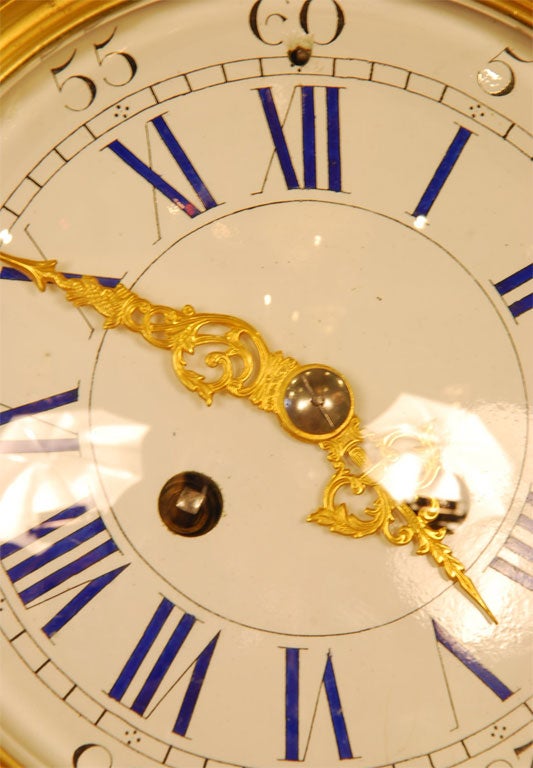 Gilt Louis XV Style Cartel Clock For Sale