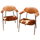 Modernists Italian Cowhide Chairs