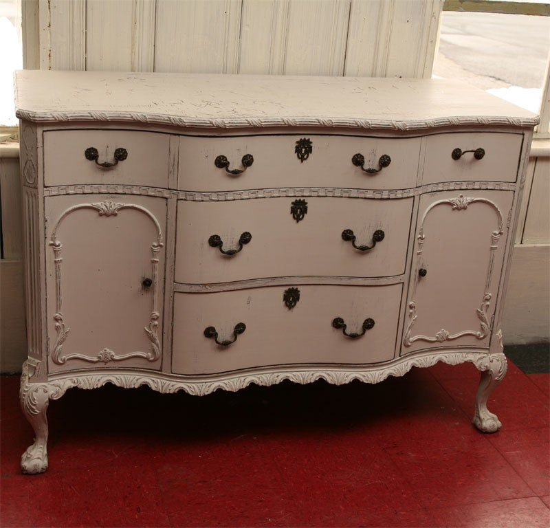 Chippendale Style Painted Chest of Drawers