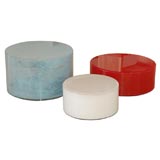 Round Blow Side Tables by Elizabeth Paige Smith