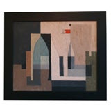 "Arch and Tower" Abstract Painting by Christopher Williams