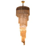 Spectacular Spiraling Venini Chandelier