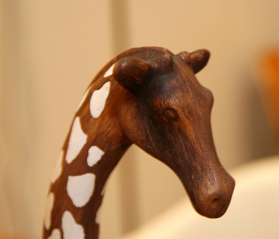 Mid-20th Century Pair of Giraffe Figurines