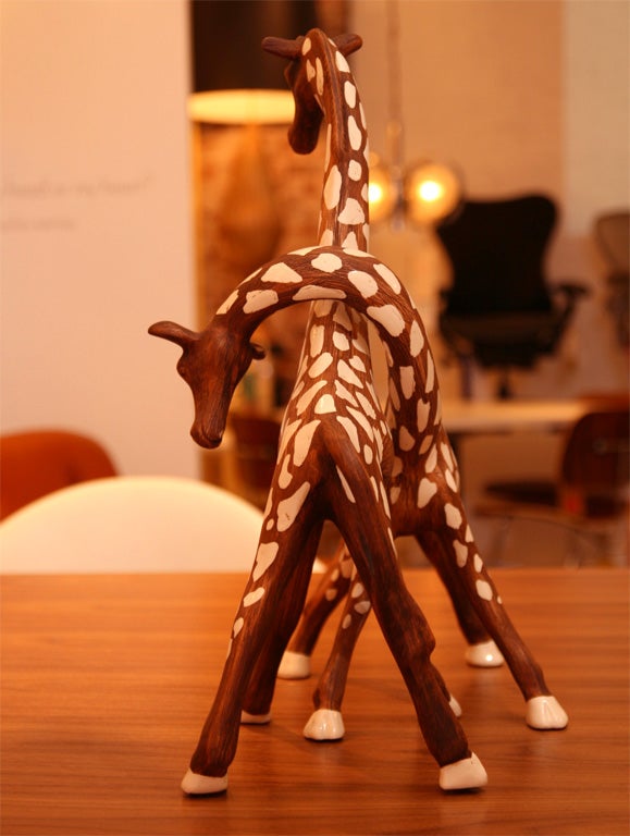 Pair of Giraffe Figurines 2