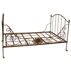Antique French Iron Folding Daybed