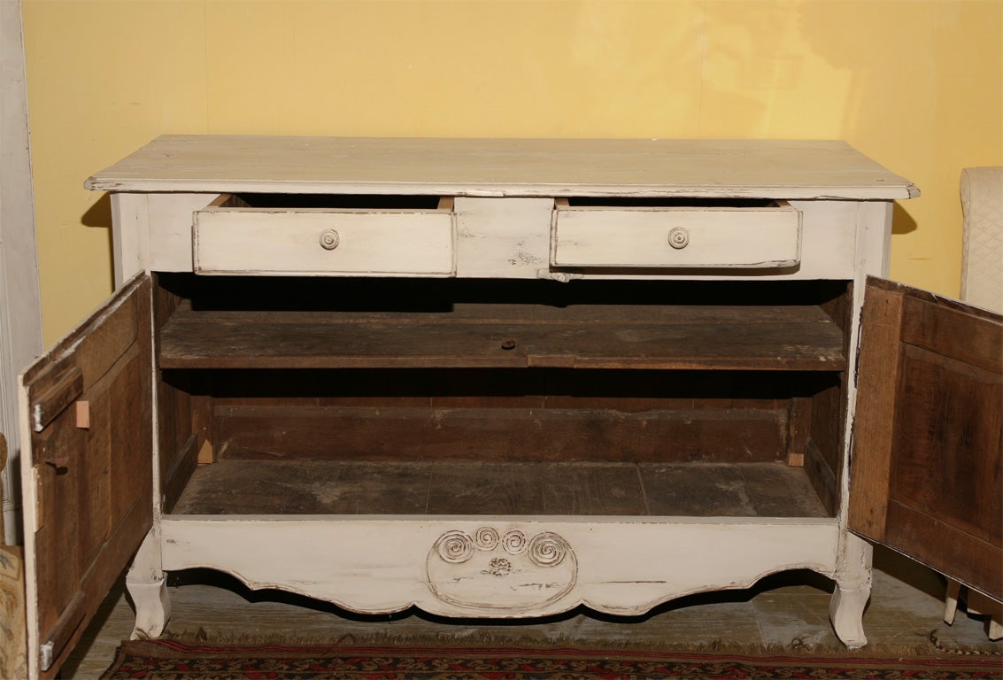 French Louis XV Style Painted Sideboard