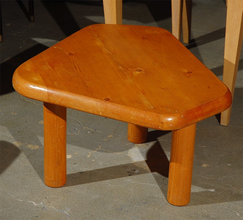 French Charlotte Perriand Occasional Table from Hotel le Doron, Meribel