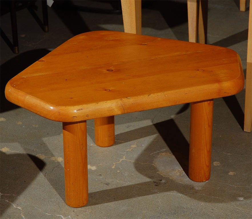 France: Charlotte Perriand occasional table from Hotel le Doron, Meribel 1946-1948