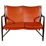 Finn Juhl NV45 Leather 2-seater Settee