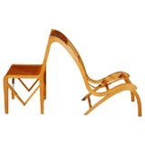 Double Tambour Chair of Rectilinear and Curvilinear Design