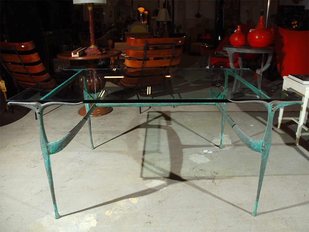Dan Johnson gazelle dining table, model 33B, Dan Johnson Studio, USA 1956