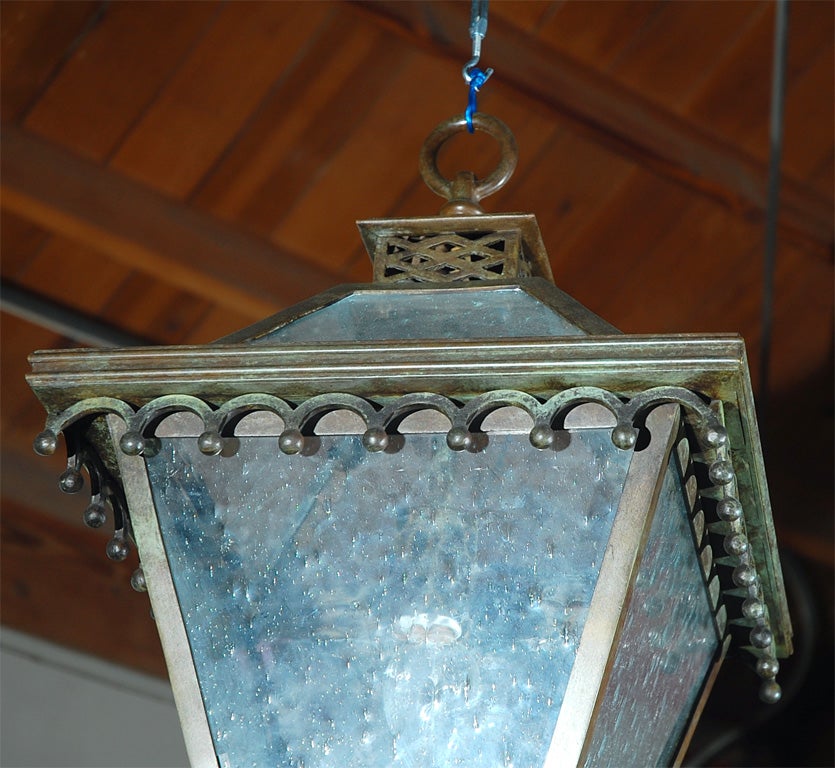 Neoclassical Style Hanging Lantern In Good Condition In Los Angeles, CA