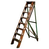 Old Folding Painters Ladder for Display