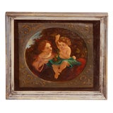 Cherub oil painting