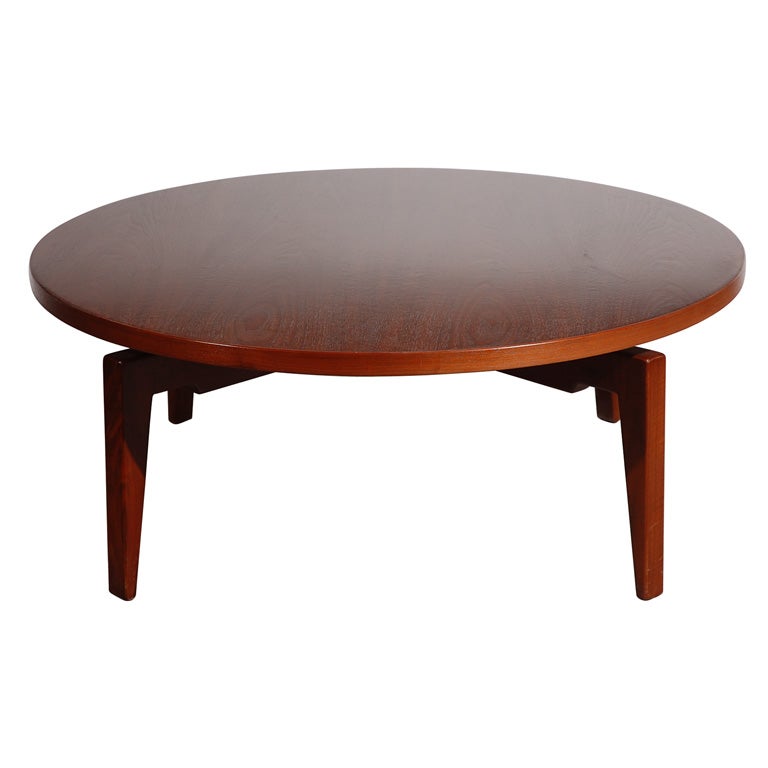 Jens Risom Coffee Table with Revolving Top