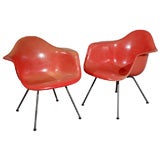 Pair of Early Charles Eames "LAX" Lounge Chairs