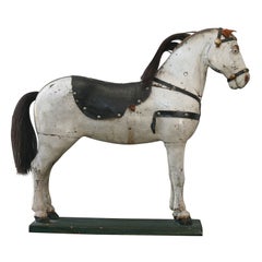 Antique Toy Horse with Saddle