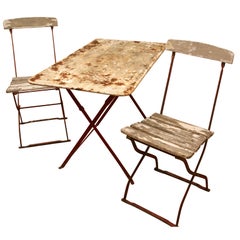 Tables et chaises bistro