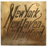 Used Sign for New York, New Haven and Hartford Rail Road
