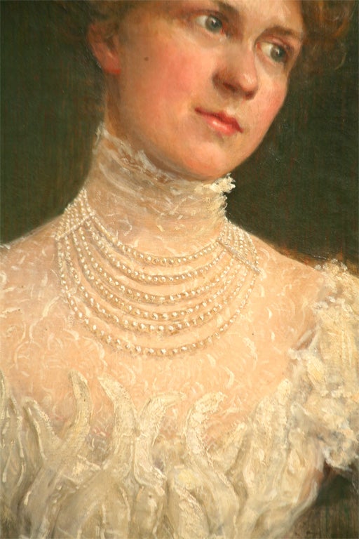 19th Century Portrait Of An Elegant Lady