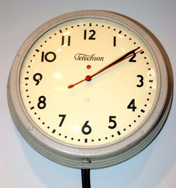 Industrial Wall Mounted School House Clock