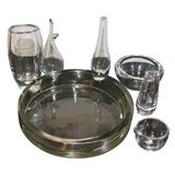 Vintage Collection of  Clear Crystal and Glass