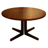 Rosewood split pedestal table