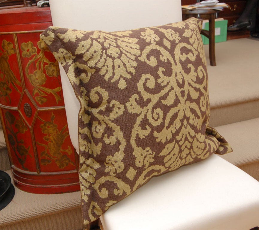 Pair of Pillows Vintage Linen with Needlepoint