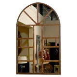 19th Century Architectural Iron Mirror