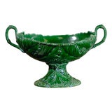 19th C English Majolica Compote signed Wedgwood