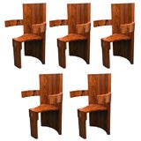 Set of Ten Art Deco Dining Chairs