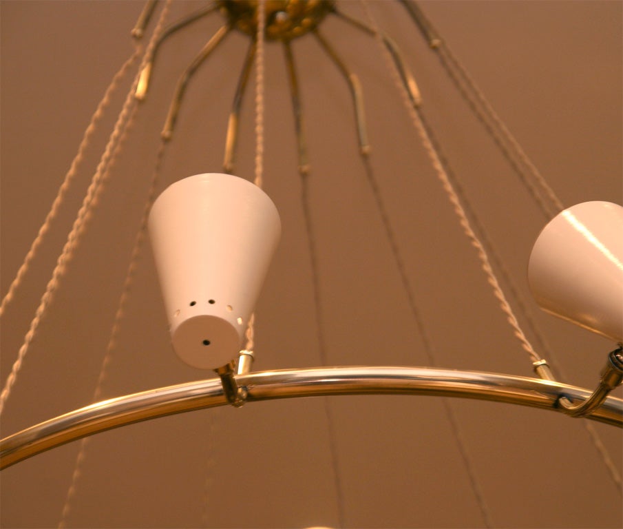 20th Century Twelve light chandelier by Stilnovo