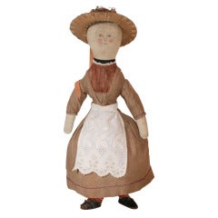 Antique American Cloth Doll
