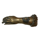 Antique Victorian Brass Hand