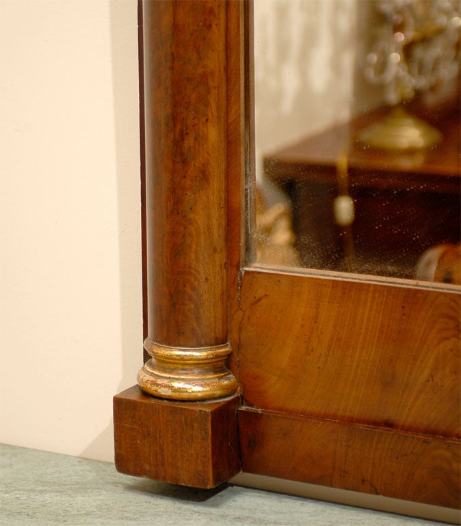 Empire Period Mirror in Mahogany with Gilt Accents, c. 1810 In Good Condition In Atlanta, GA