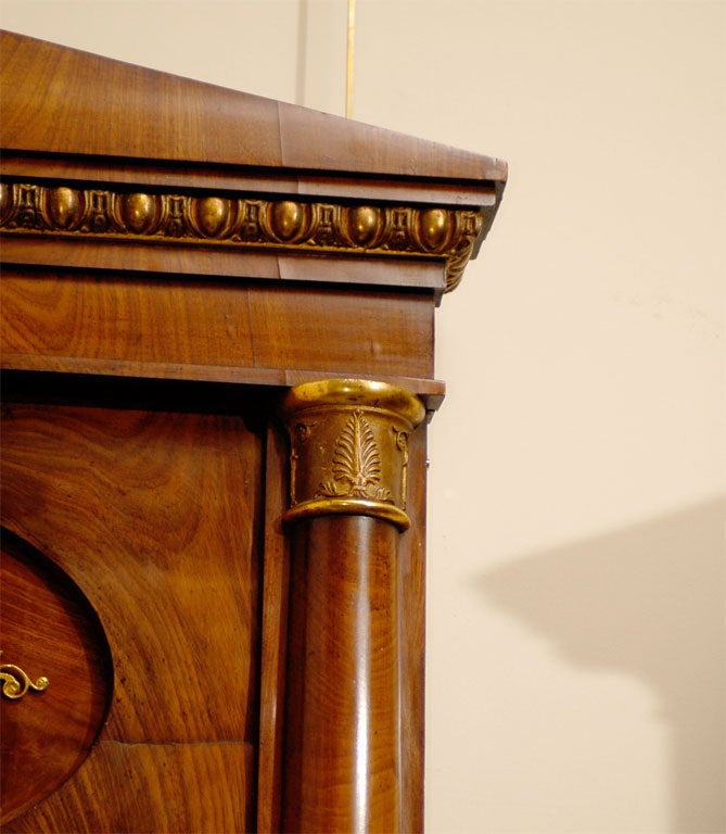 Empire Period Mirror in Mahogany with Gilt Accents, c. 1810 2