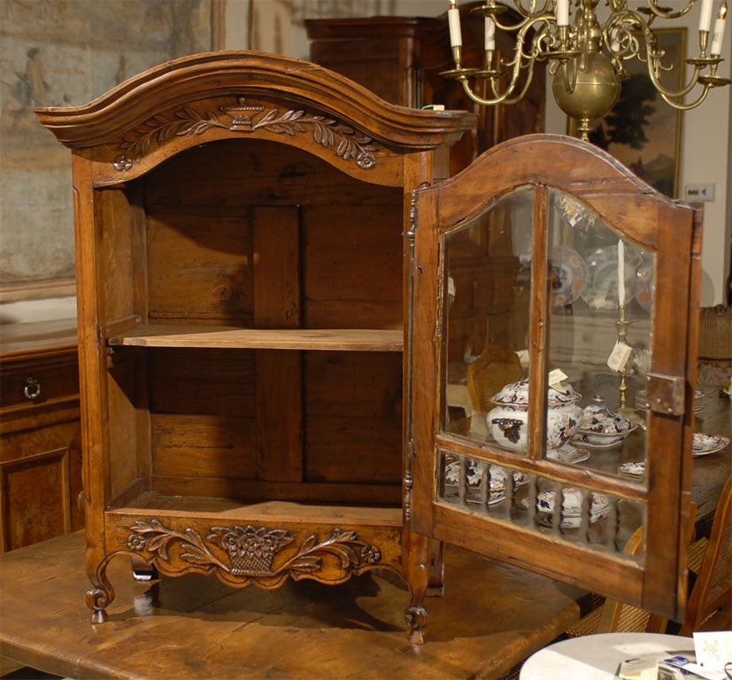 A Fine Walnut Vitrine from Arles France ca. 1760 For Sale 1
