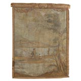 Large Canvas Wall Hanging with Seascape, France c. 1780